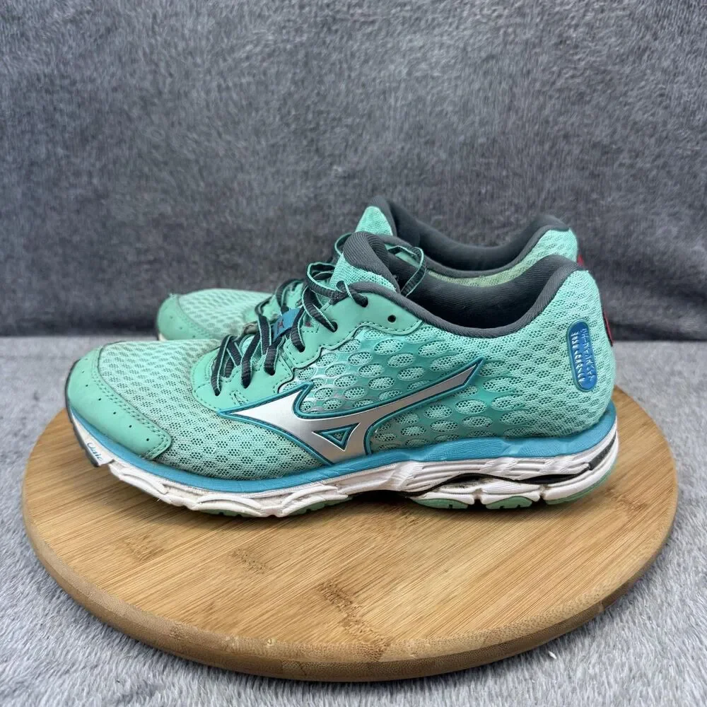 Mizuno Wave Inspire 11 Shoes Womens Size 8.5 Green Running Sneakers J1GD154403